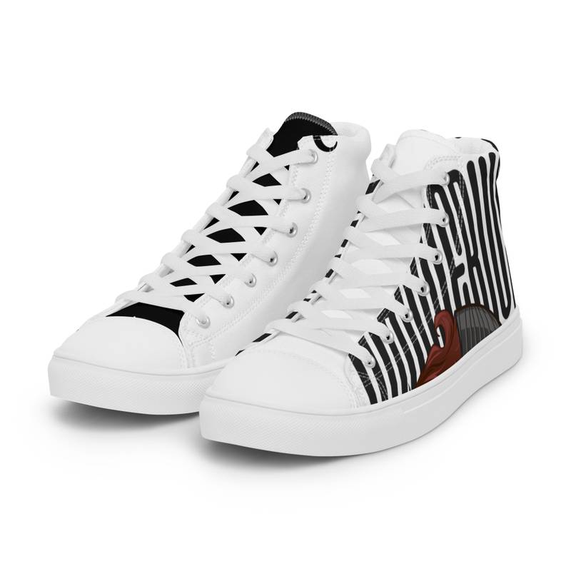 Zapatillas de lona Wanderlust de caña alta para hombre - Pasión por viajar - Imagen 6